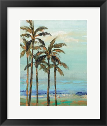 Framed Copper Palms II Print