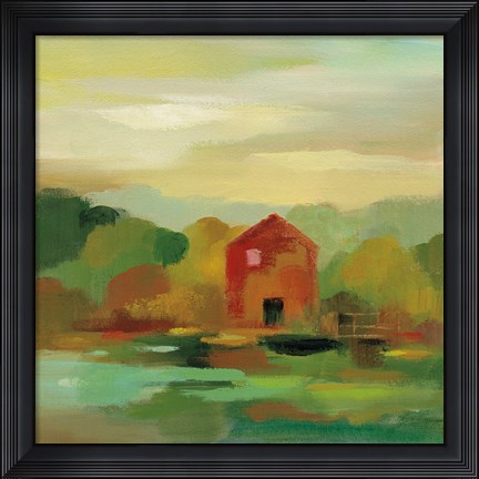 Framed October Farm II v2 Print