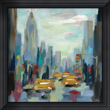 Framed Manhattan Sketches I Print