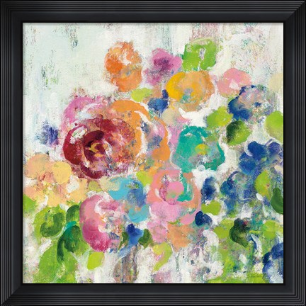 Framed Hydrangea Bouquet II Print