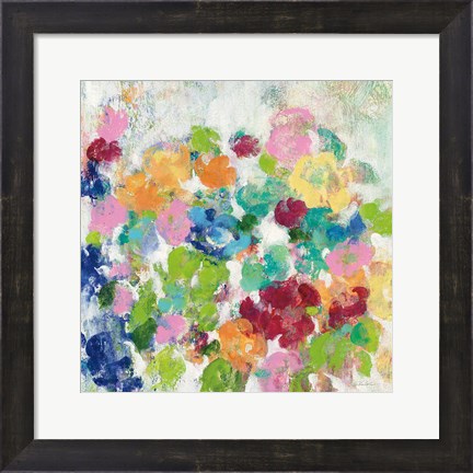 Framed Hydrangea Bouquet III Print