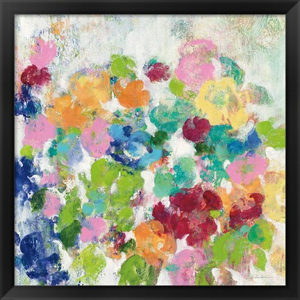 Framed Hydrangea Bouquet III Print