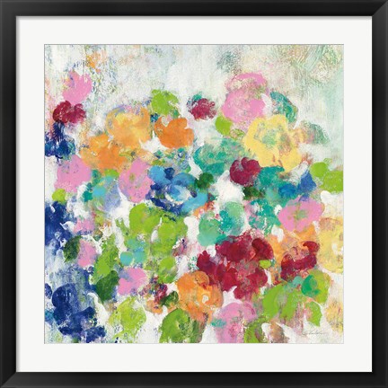 Framed Hydrangea Bouquet III Print