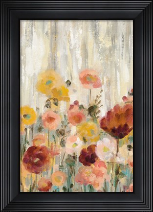 Framed Sprinkled Flowers II Spice Print