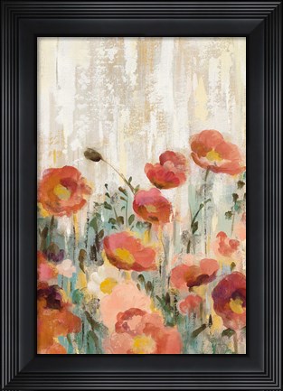 Framed Sprinkled Flowers III Spice Print