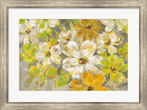 Framed Scattered Spring Petals Print