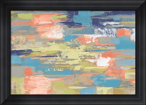 Framed Urban Walkway Bright Print