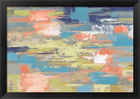 Framed Urban Walkway Bright Print
