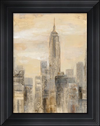 Framed City Blocks II Print