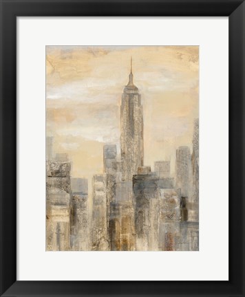 Framed City Blocks II Print