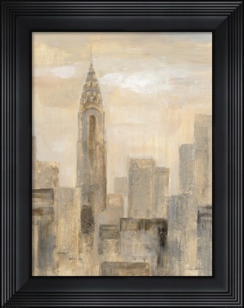 Framed City Blocks I Print