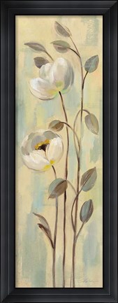 Framed Neutral Anemone Branches II Print