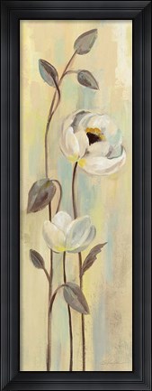 Framed Neutral Anemone Branches I Print