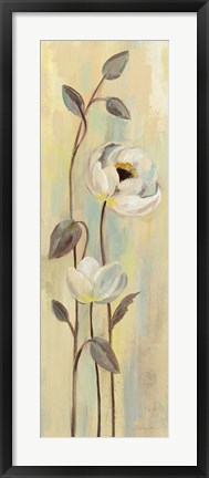 Framed Neutral Anemone Branches I Print