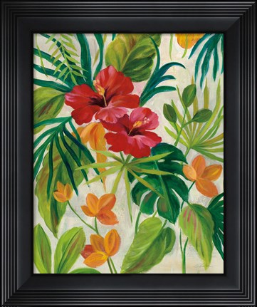 Framed Tropical Jewels II Print