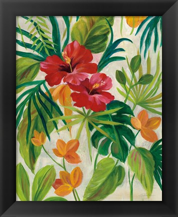 Framed Tropical Jewels II Print