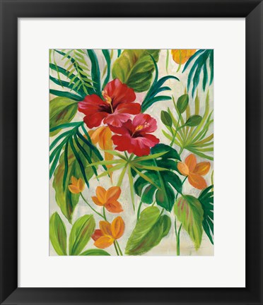 Framed Tropical Jewels II Print