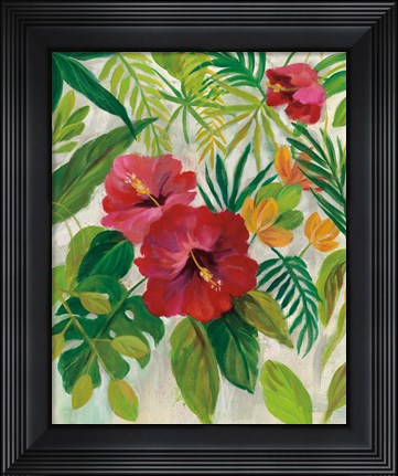 Framed Tropical Jewels I Print