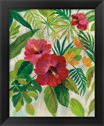 Framed Tropical Jewels I Print