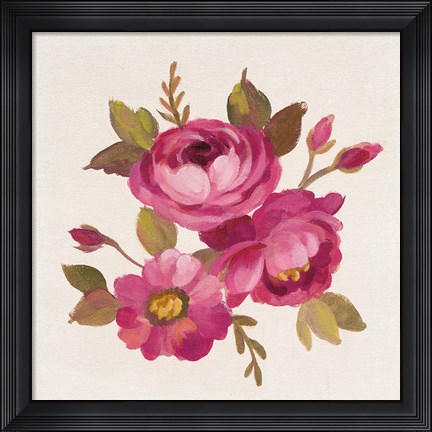 Framed English Garden III Print