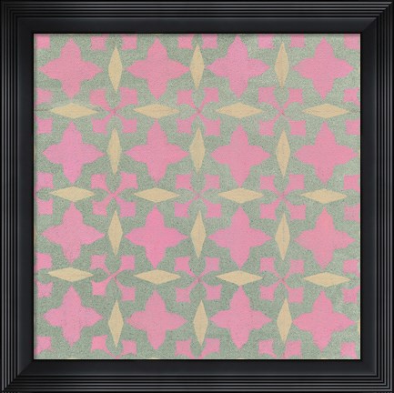 Framed Parisian Floral Element IV Print