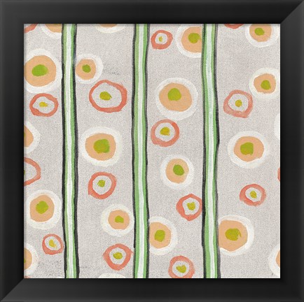Framed Velvety Florals Element II Print