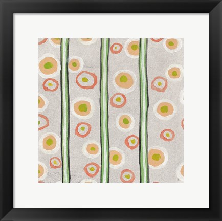 Framed Velvety Florals Element II Print