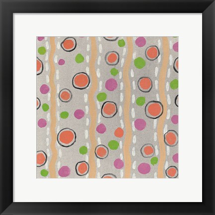 Framed Velvety Florals Element IV Print