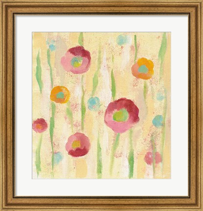 Framed Breezy Floral Element 1 Print