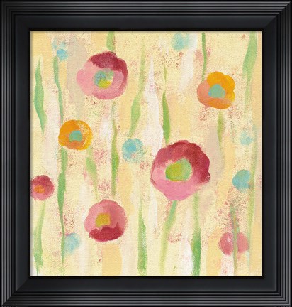Framed Breezy Floral Element 1 Print