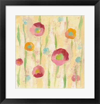 Framed Breezy Floral Element 1 Print