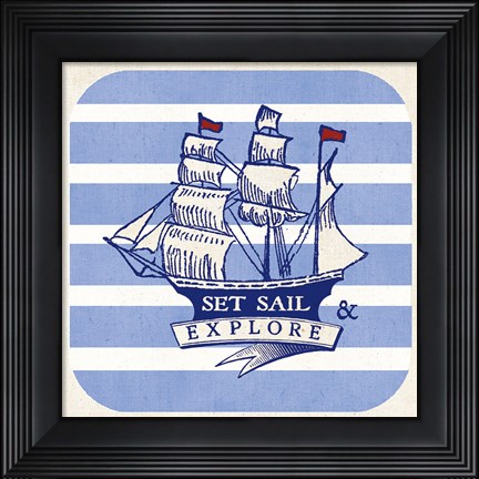 Framed On the Coast II Print