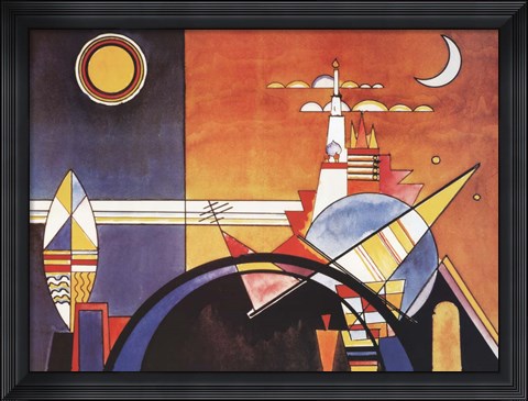 Framed La Grande Piazza a Kiev Print