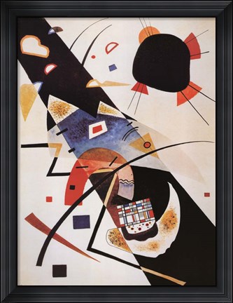 Framed Two Black Spots Print