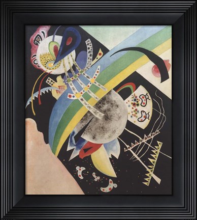 Framed Circles and Black, 1921 Print