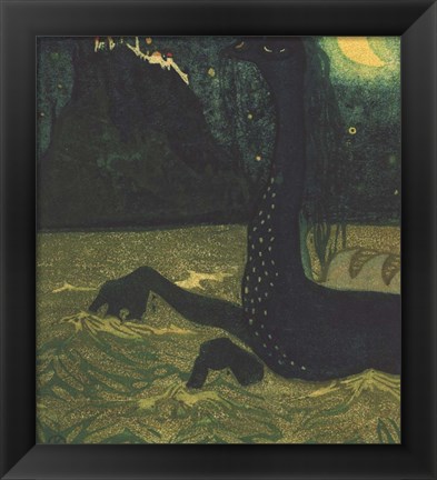 Framed Moonlit Night, 1907 Print