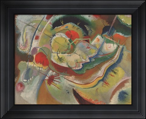 Framed Small Picture with Yellow, 1914 Print