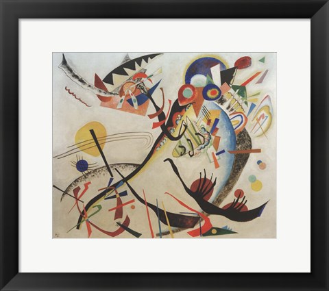 Framed Blue Segment, 1921 Print
