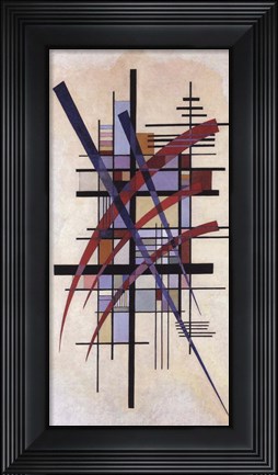 Framed Zeichen mit Begleitung Print