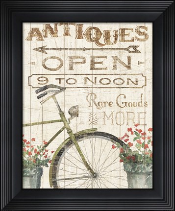 Framed Flea Market Bike Print