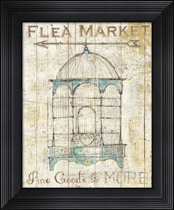 Framed Flea Market Bird Cage II Print