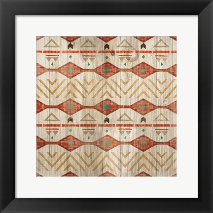 Framed Natural History Lodge Southwest Pattern VII Print