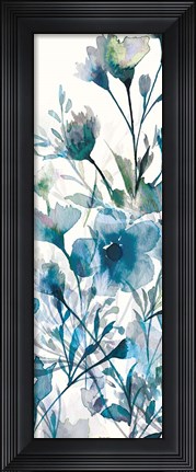 Framed Transparent Garden Apple Green III Print