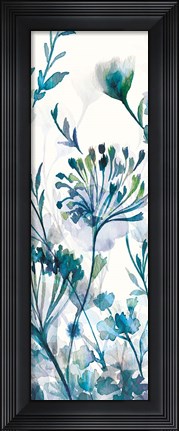 Framed Transparent Garden Apple Green II Print