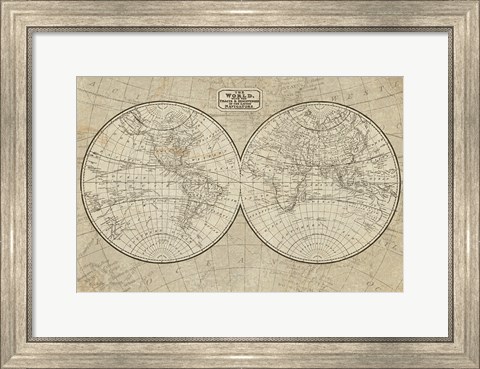 Framed World Map Print