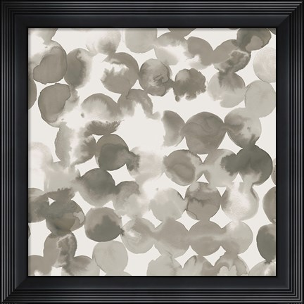 Framed Neutral Circles Print