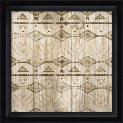 Framed Natural History Lodge Pattern VII Print