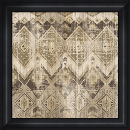 Framed Natural History Lodge Pattern VIII Print