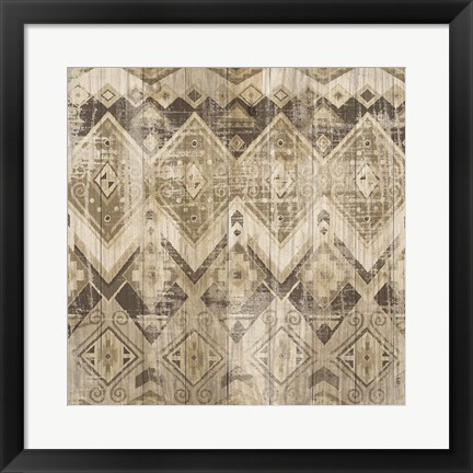 Framed Natural History Lodge Pattern VIII Print