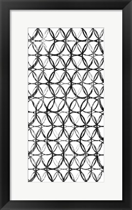 Framed Circles White Square II Print